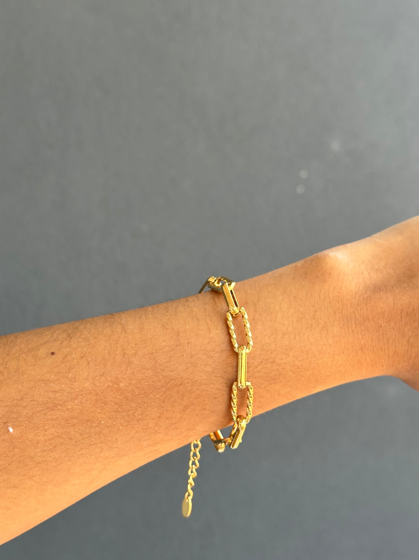 Textured Chain Bracelet