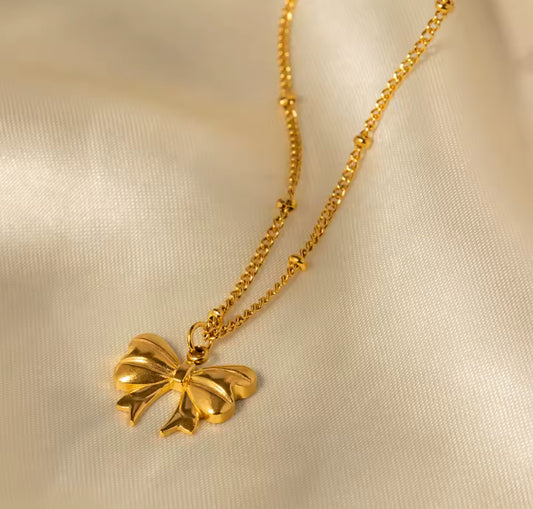 Dainty Bow Necklace