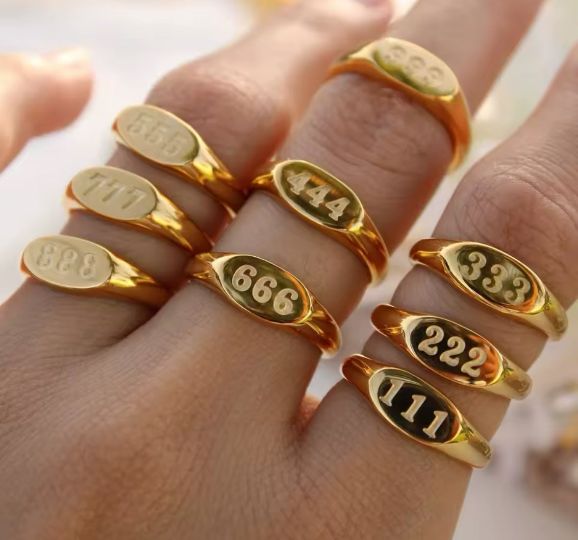 Angel Number Rings SIZE 7