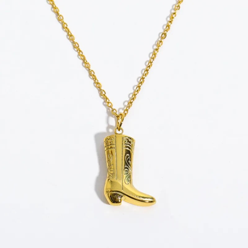 Cowboy Boot Necklace