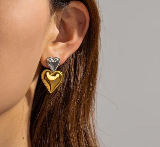 Double Heart Earring