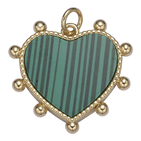 Green Heart Charm