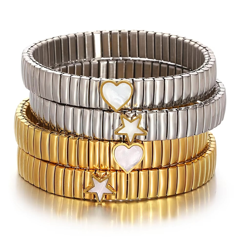 Heart and Star Bangles