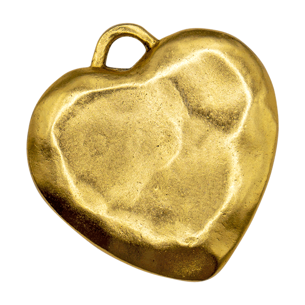 Chunky Heart Vintage Charm