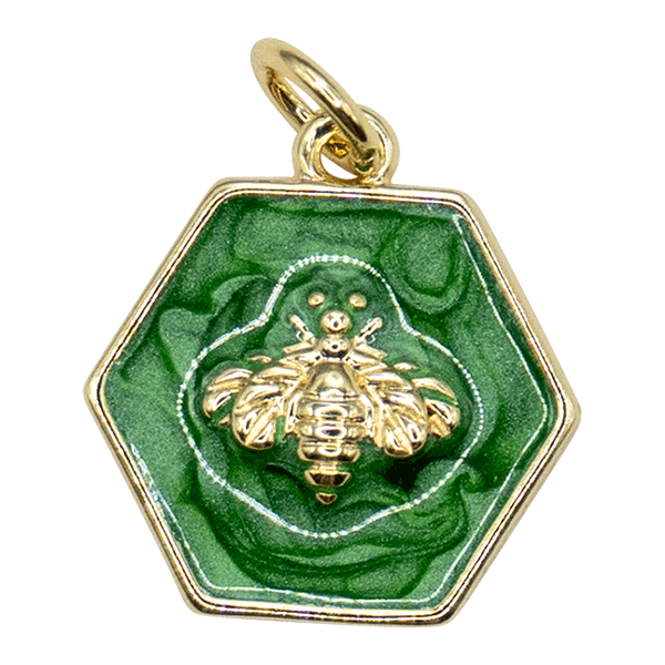Green Bee Charm