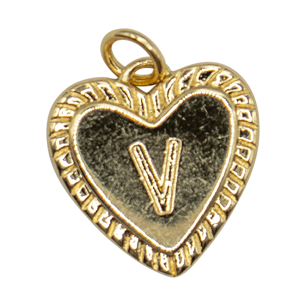 Heart Letter Charm