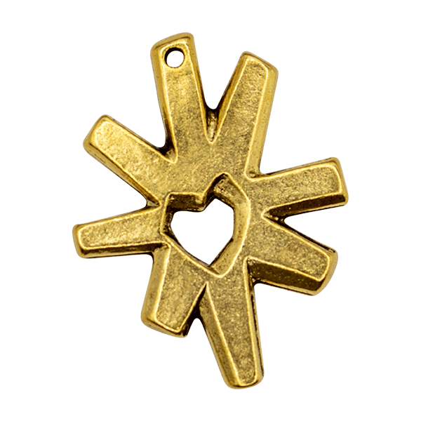 Heart in Star Vintage Charm