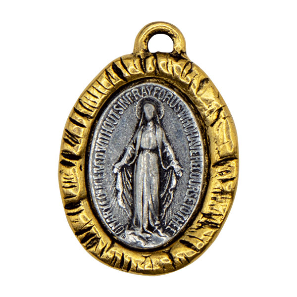 Mixed Metal Mary Vintage Charm