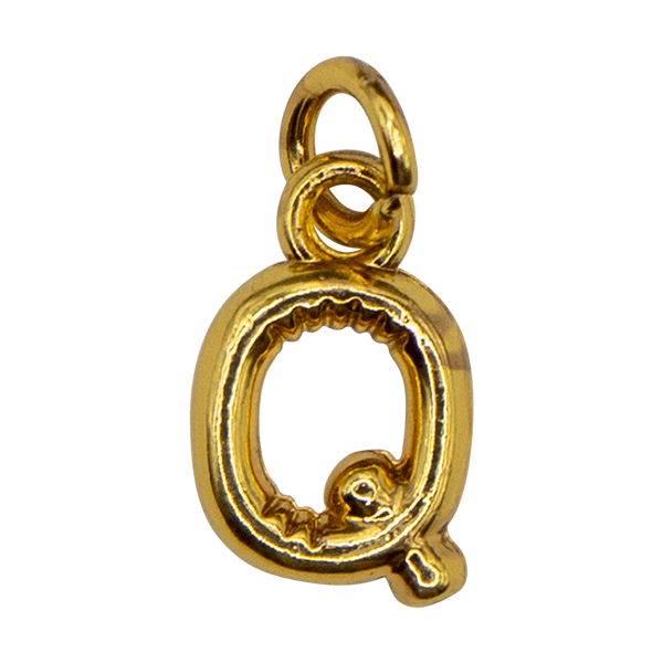 Small Bubble Letter Charm