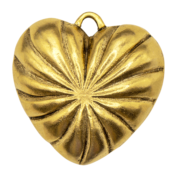 Textured Heart Vintage Charm