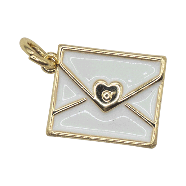 White Envelope Charm